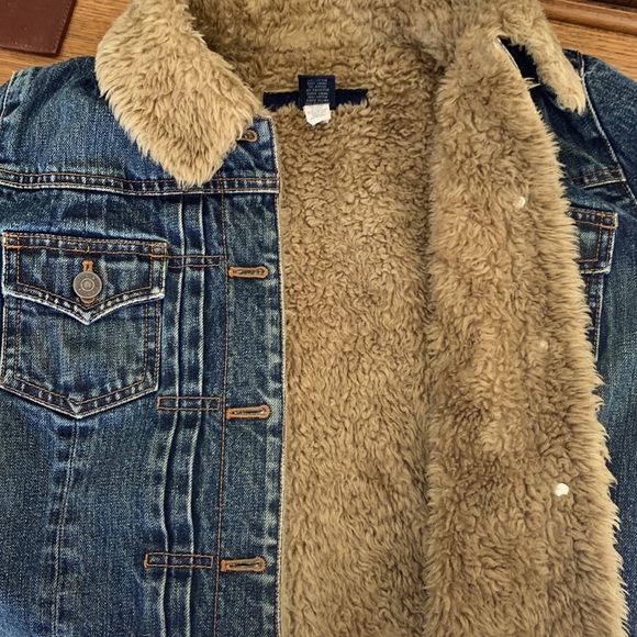 Vintage GAP Faux Fur Lined Denim Jacket - Picture 4 of 4